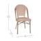 Flash Furniture Lourdes French Bistro 31.5in. Tbl, Natural/Wht PE Rattan, Glss Top w/2 Stck Chairs - Light Natural SDA-AD641012-80-2001-F-NATWH-LTNAT-GG - alternate 9